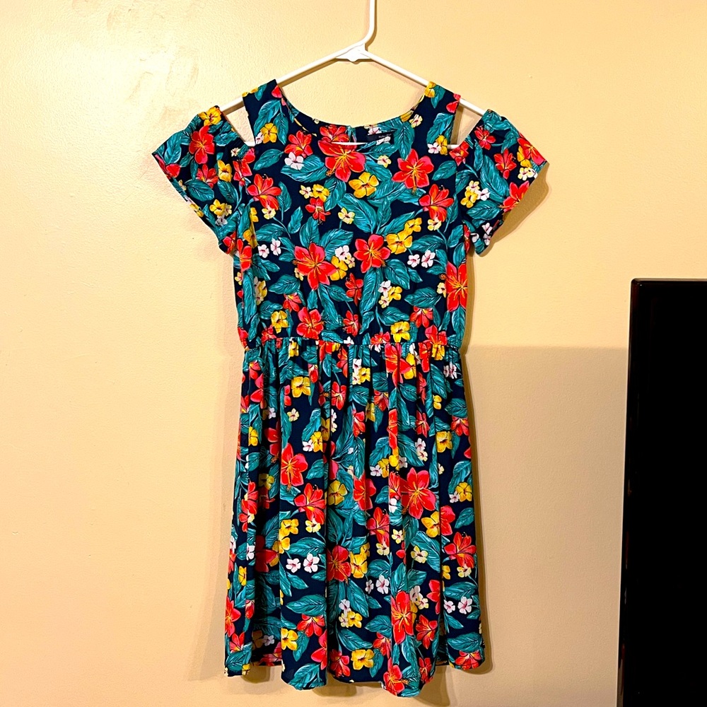 Nautica Girls Floral Dress Size Large 12/14